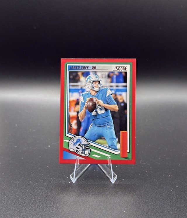 2025 Score #154 Jared Goff Red