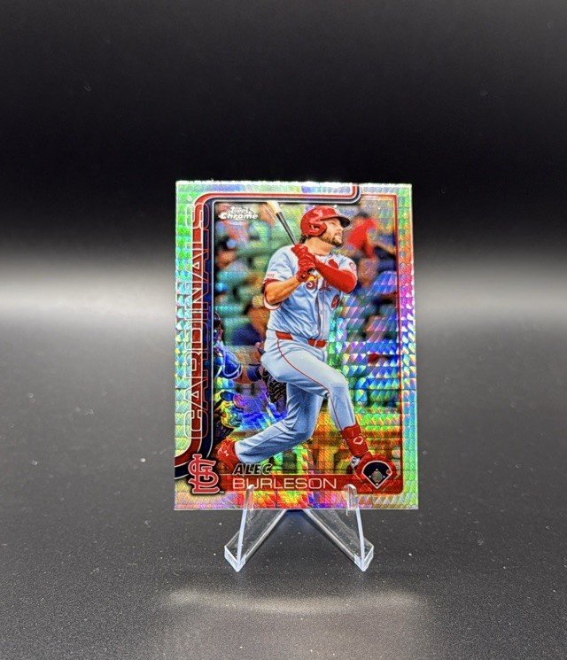 2025 Topps Chrome #281 Alec Burleson Prism Refractors