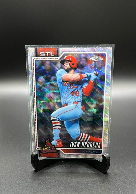 2026 Topps Chrome #82 Iván Herrera Wave Refractors