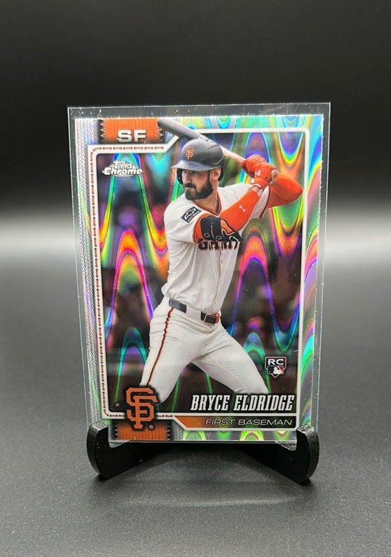 2026 Topps Chrome #254 Bryce Eldridge Raywave Refractors
