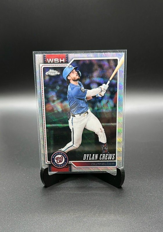 2026 Topps Chrome #54 Dylan Crews Wave Refractors