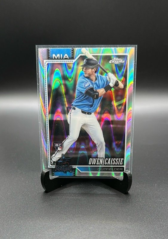 2026 Topps Chrome #115 Owen Caissie Raywave Refractors