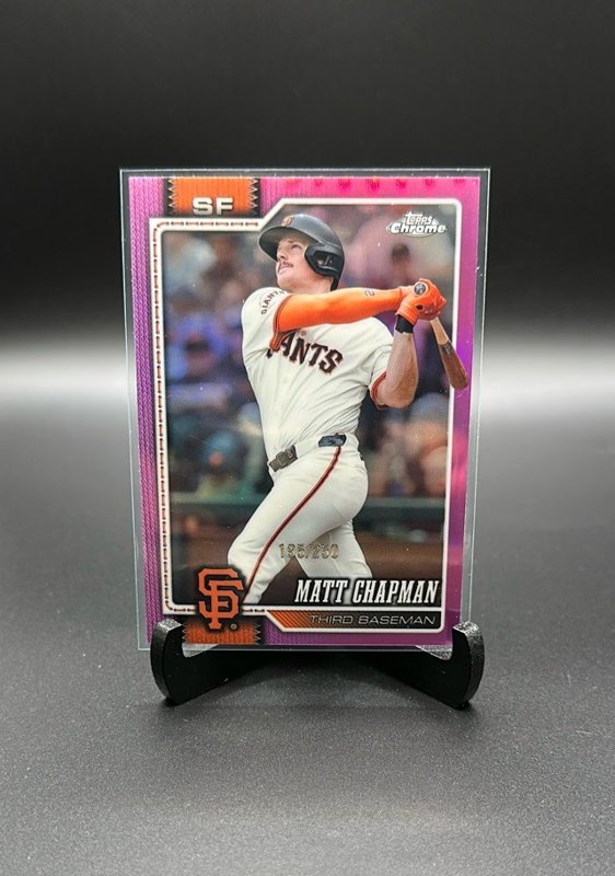 2026 Topps Chrome #193 Matt Chapman Pink Refractors #/250