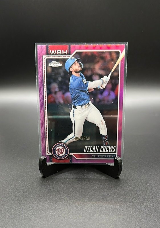 2026 Topps Chrome #54 Dylan Crews Pink Refractors #/250