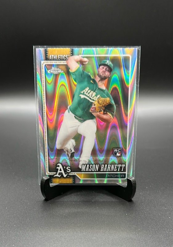 2026 Topps Chrome #22 Mason Barnett Raywave Refractors