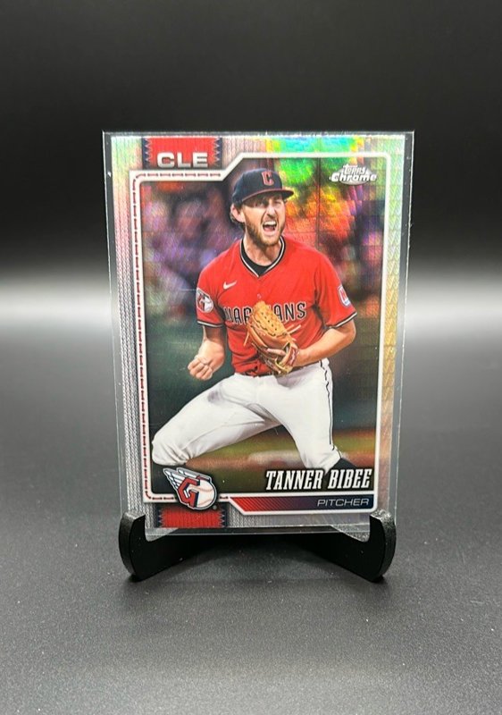 2026 Topps Chrome #89 Tanner Bibee Prism Refractors