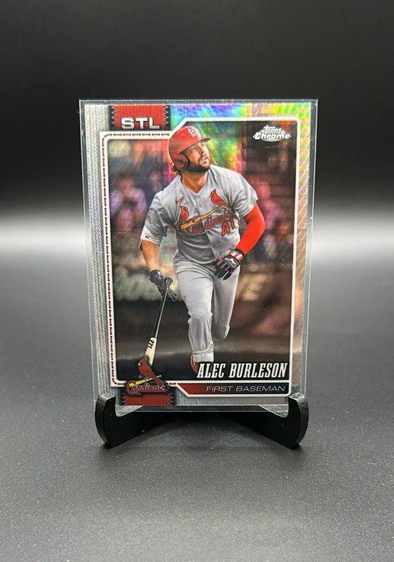 2026 Topps Chrome #156 Alec Burleson Prism Refractors