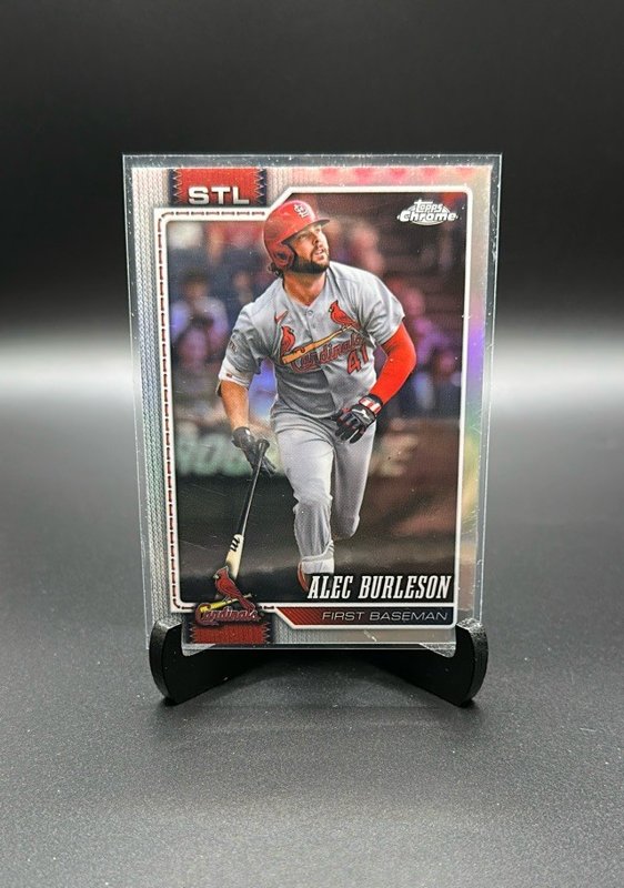 2026 Topps Chrome #156 Alec Burleson Refractors