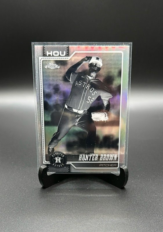 2026 Topps Chrome #285 Hunter Brown Negative Refractors