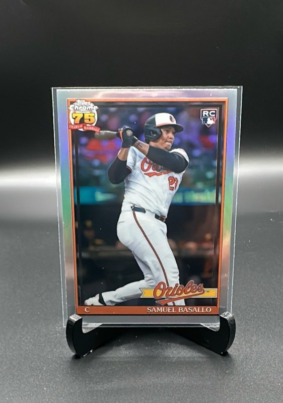 2026 Topps Chrome #91CB-17 Samuel Basallo 1991 Topps Baseball 35th Anniversary