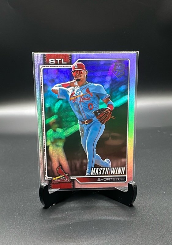 2026 Topps #526 Masyn Winn Rainbow Foil