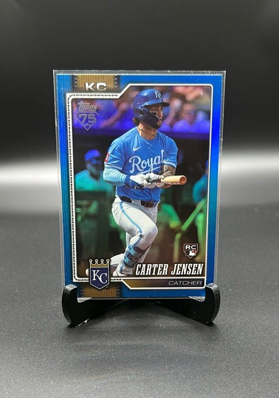 2026 Topps #530 Carter Jensen Blue Holo Foil #/150