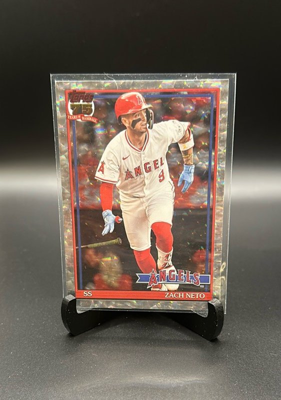 2026 Topps #91B2-39 Zach Neto 1991 Topps Baseball Crackle Foil (Series Two)