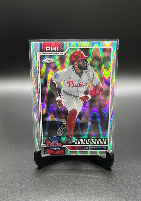 2026 Topps Chrome #206 Adolis García Raywave Refractors