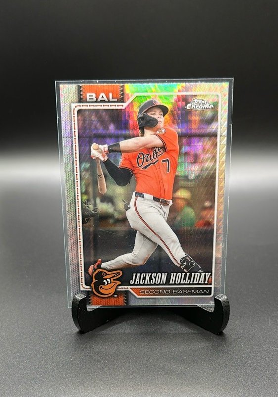 2026 Topps Chrome #136 Jackson Holliday Prism Refractors