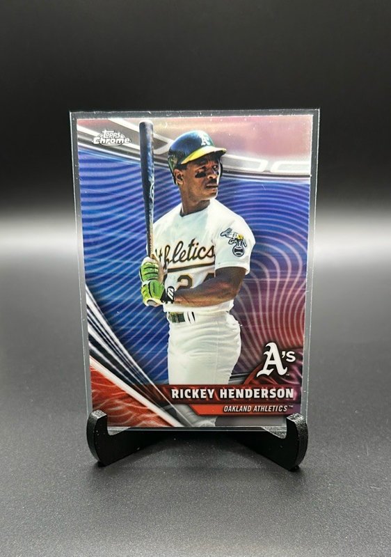 2026 Topps Chrome #RVH-9 Rickey Henderson Chrome Rivals Home