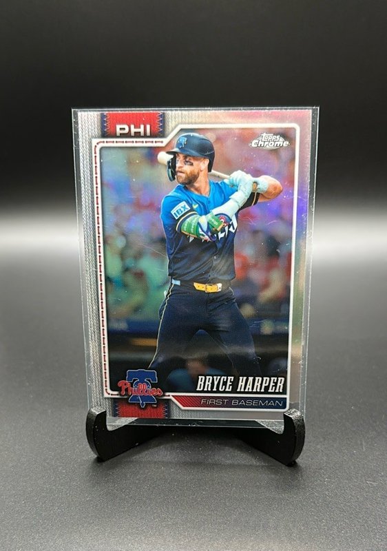 2026 Topps Chrome #244 Bryce Harper Refractors