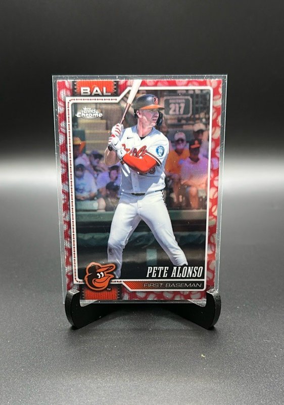 2026 Topps Chrome #55 Pete Alonso Baseball Seams Refractors