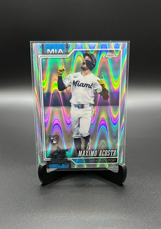 2026 Topps Chrome #239 Maximo Acosta Raywave Refractors