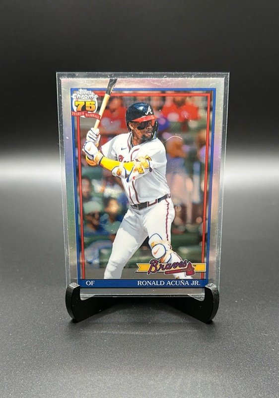 2026 Topps Chrome #91CB-5 Ronald Acuña Jr. 1991 Topps Baseball 35th Anniversary