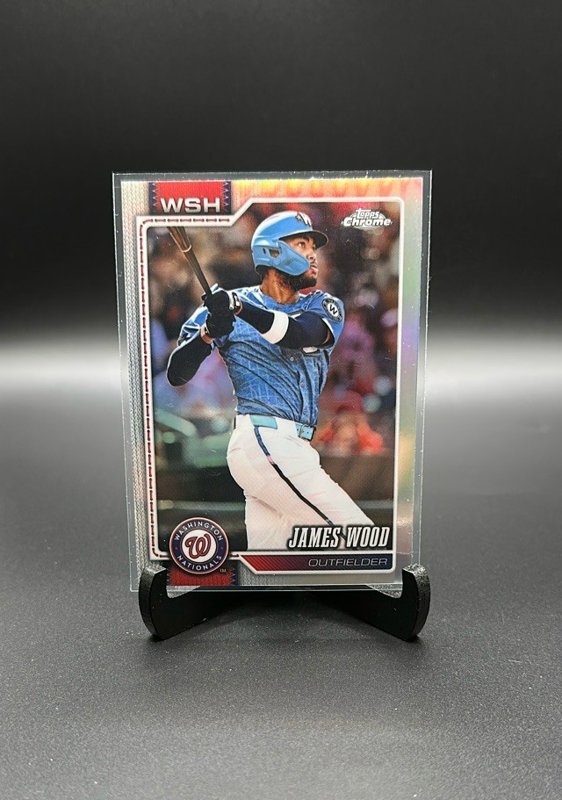 2026 Topps Chrome #128 James Wood Refractors