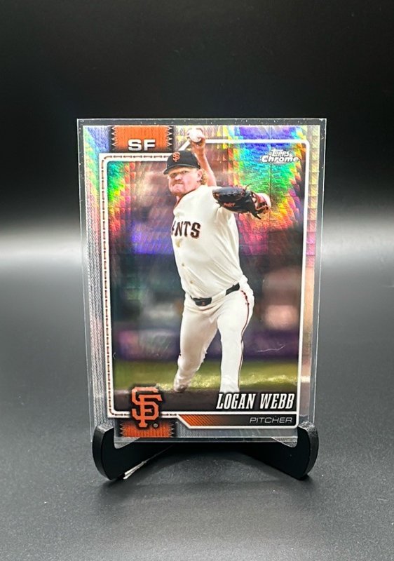 2026 Topps Chrome #238 Logan Webb Prism Refractors