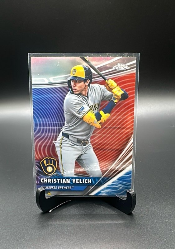 2026 Topps Chrome #RVA-24 Christian Yelich Chrome Rivals Away
