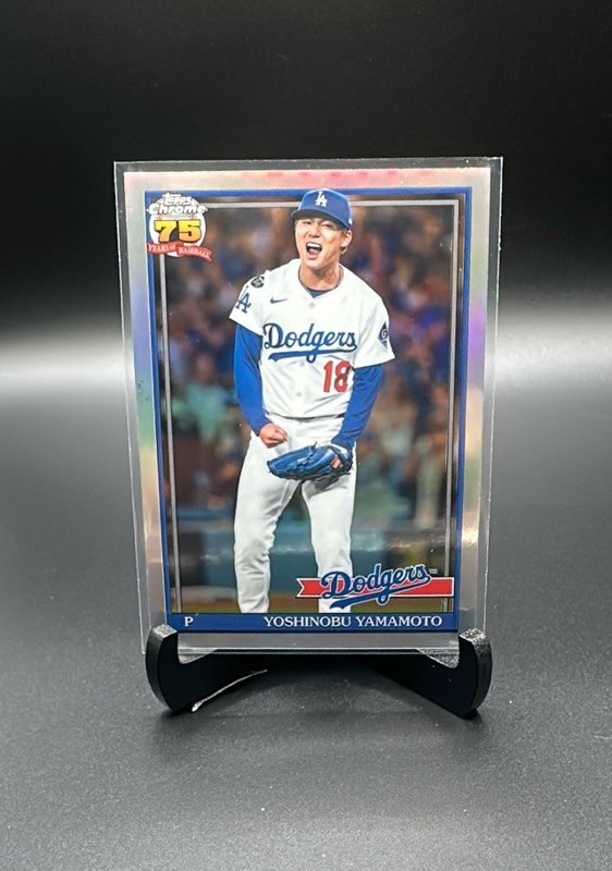 2026 Topps Chrome Yoshinobu Yamamoto 1991 Topps Baseball 35th Anniversary