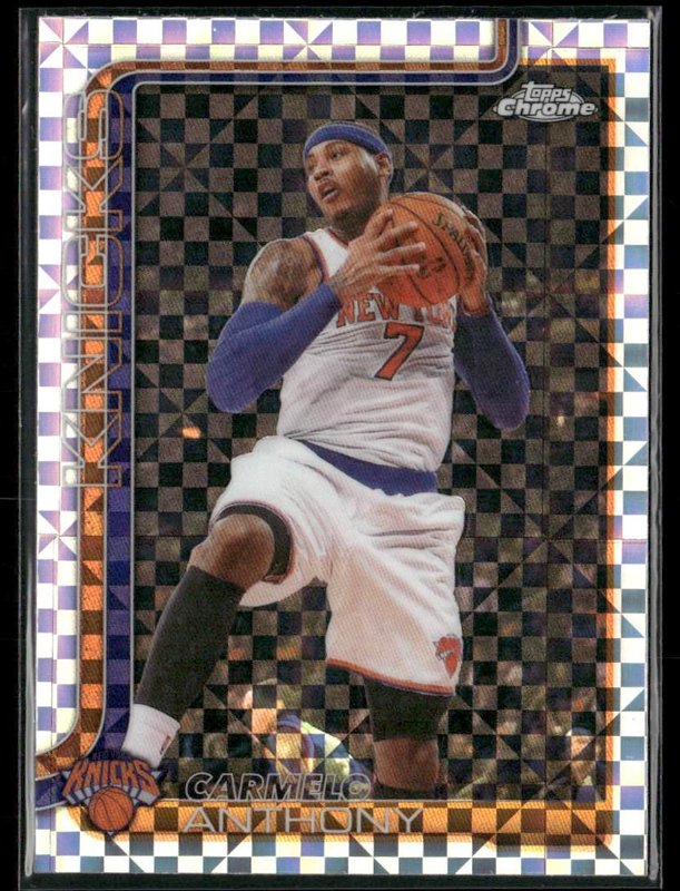 2025-26 Topps Chrome Update #148 Carmelo Anthony X-Fractor