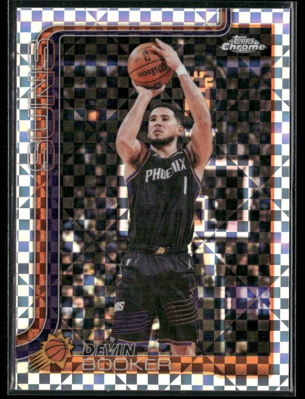 2025-26 Topps Chrome Update #26 Devin Booker X-Fractor