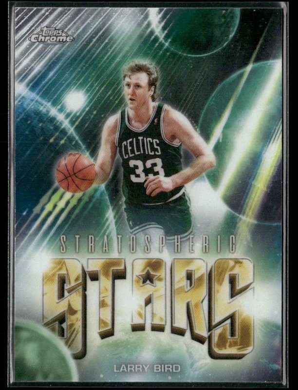 2025-26 Topps Chrome Update #ST-24 Larry Bird Stratospheric Stars