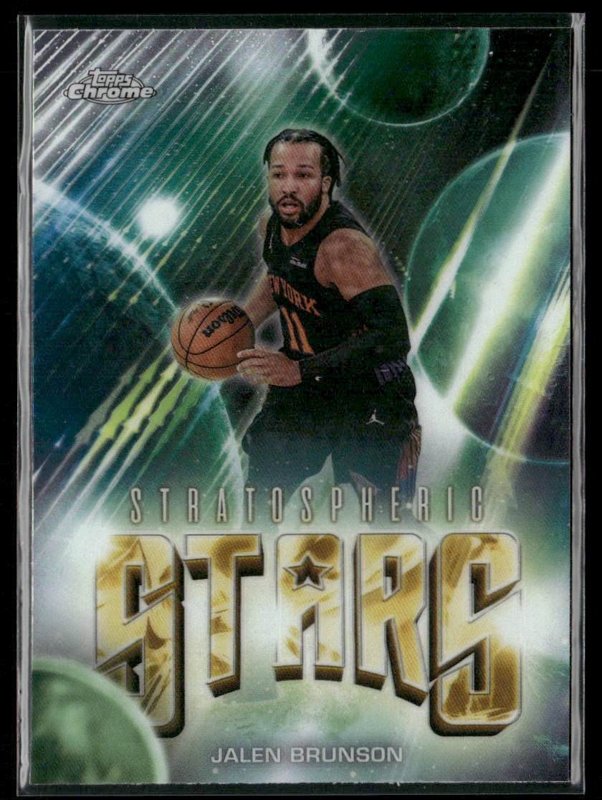 2025-26 Topps Chrome Update #ST-12 Jalen Brunson Stratospheric Stars
