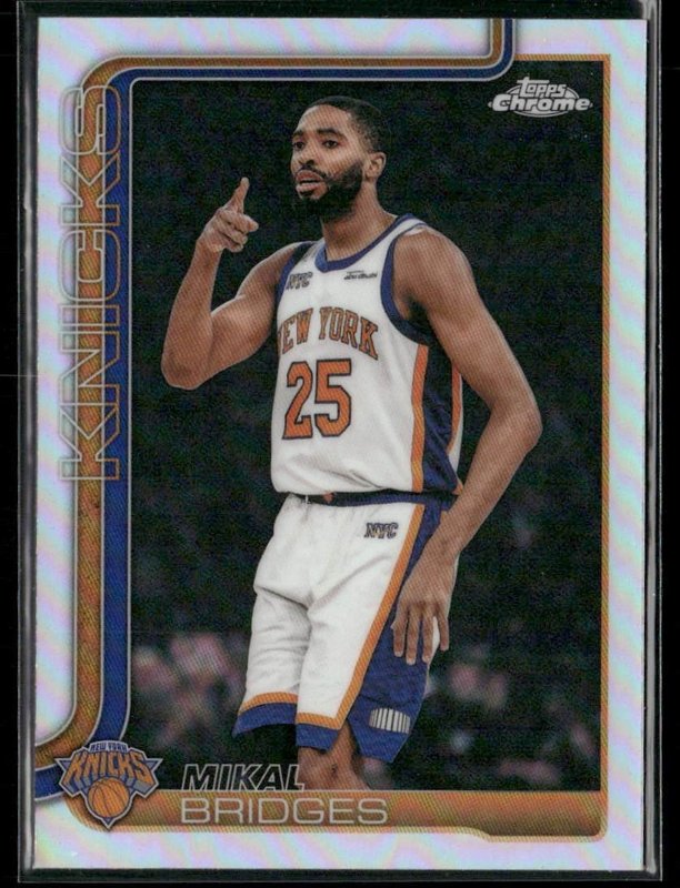 2025-26 Topps Chrome Update #60 Mikal Bridges Refractor
