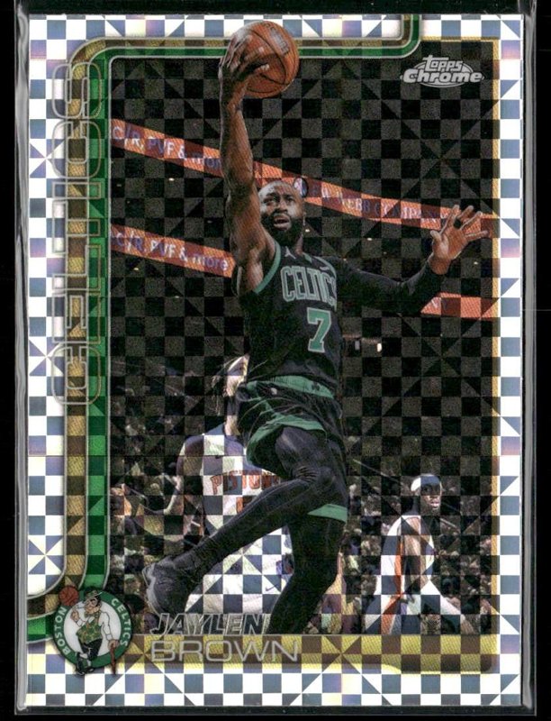 2025-26 Topps Chrome Update #9 Jaylen Brown X-Fractor