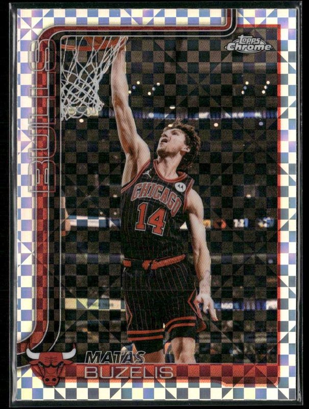 2025-26 Topps Chrome Update #130 Matas Buzelis X-Fractor