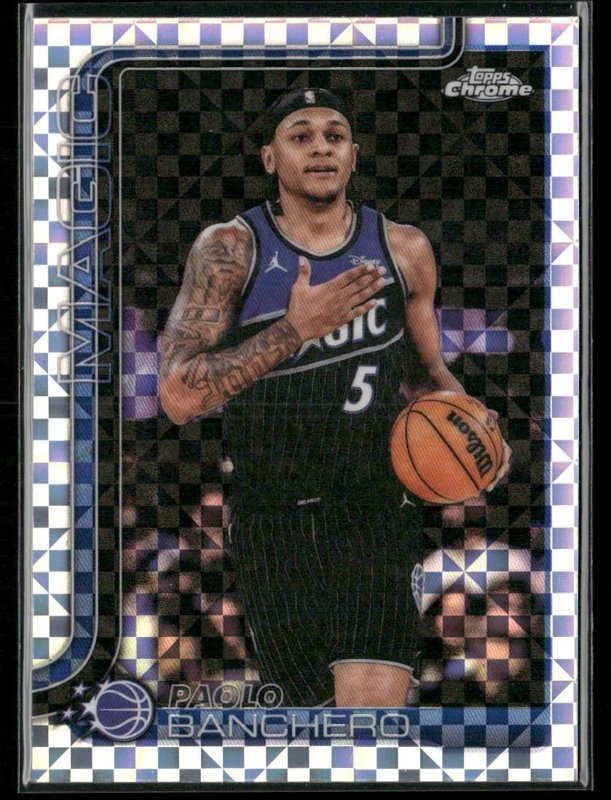 2025-26 Topps Chrome Update #5 Paolo Banchero X-Fractor