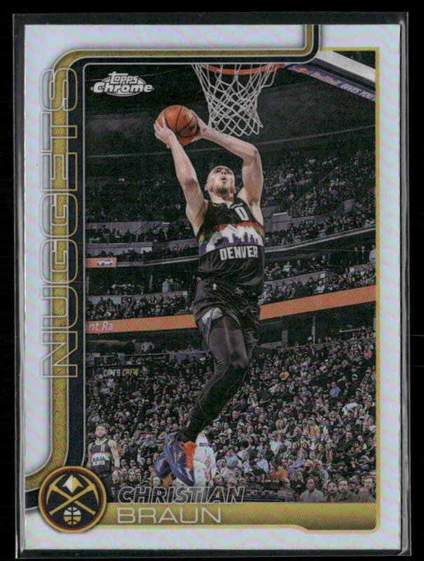 2025-26 Topps Chrome Update #115 Christian Braun Refractor