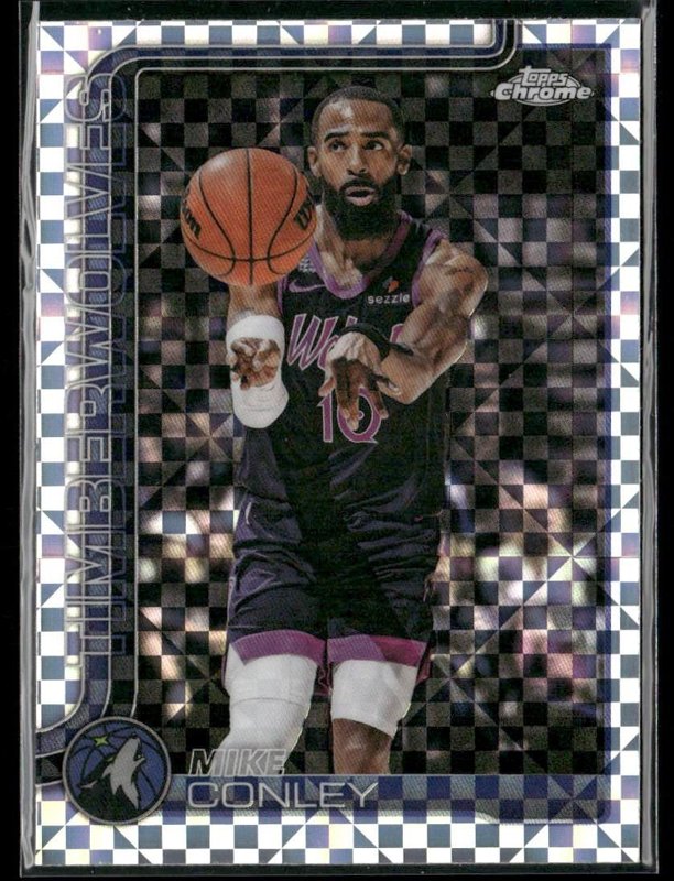 2025-26 Topps Chrome Update #109 Mike Conley X-Fractor