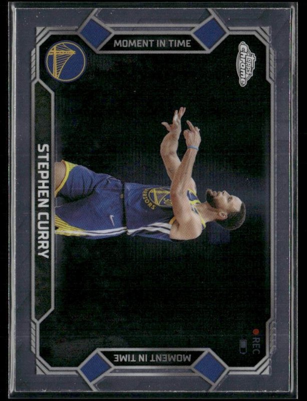 2025-26 Topps Chrome Update #MT-2 Stephen Curry Moment In Time