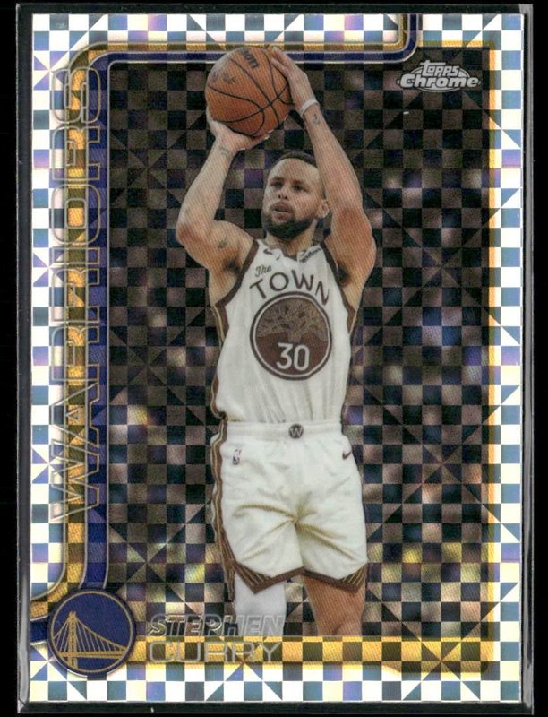 2025-26 Topps Chrome Update #14 Stephen Curry X-Fractor