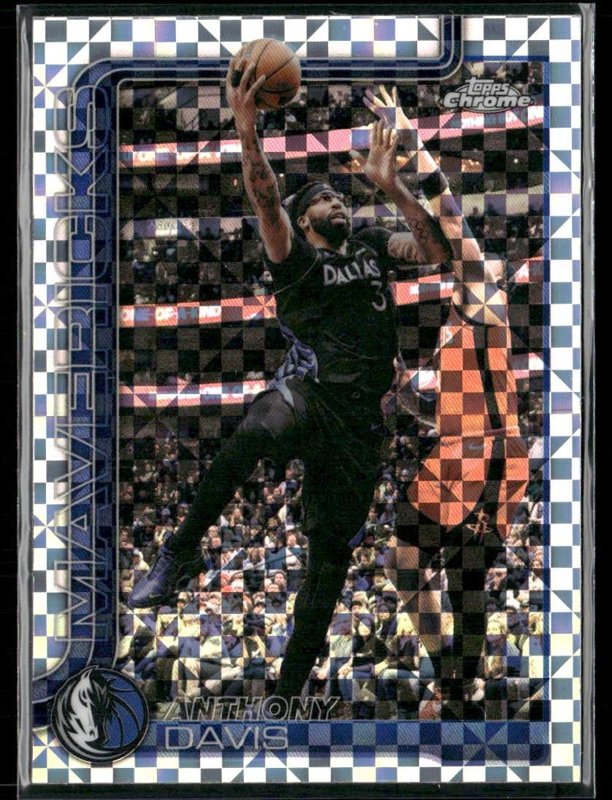 2025-26 Topps Chrome Update #4 Anthony Davis X-Fractor