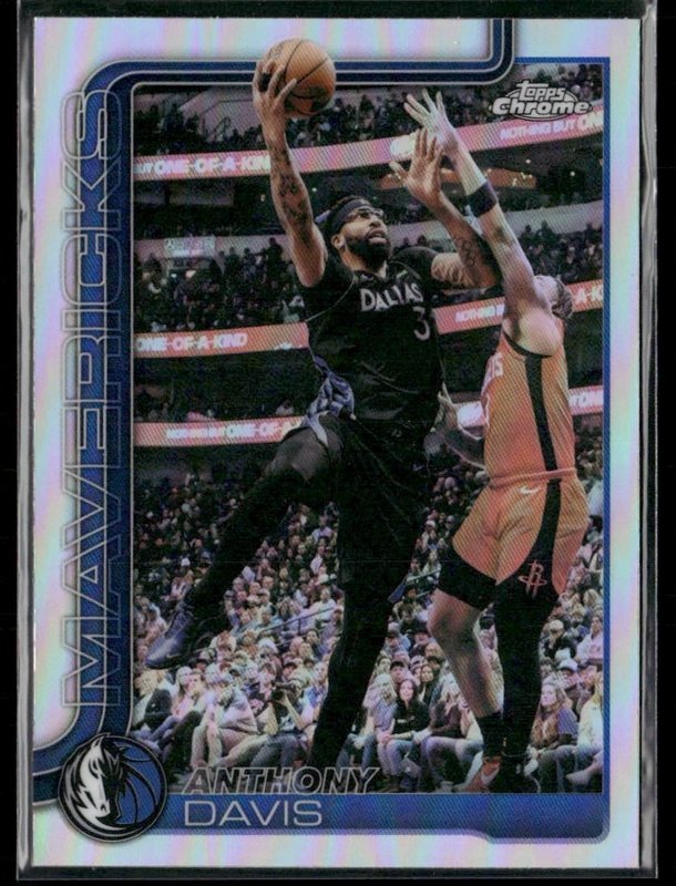 2025-26 Topps Chrome Update #4 Anthony Davis Refractor