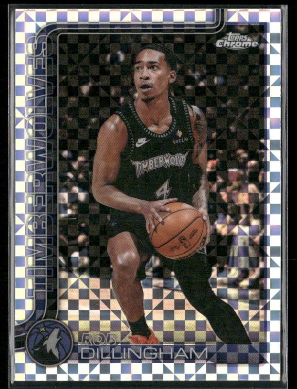 2025-26 Topps Chrome Update #105 Rob Dillingham X-Fractor