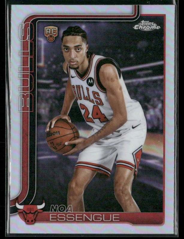 2025-26 Topps Chrome Update #162 Noa Essengue Refractor