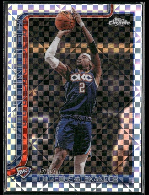 2025-26 Topps Chrome Update #10 Shai Gilgeous-Alexander X-Fractor