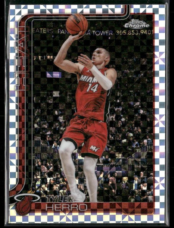 2025-26 Topps Chrome Update #51 Tyler Herro X-Fractor