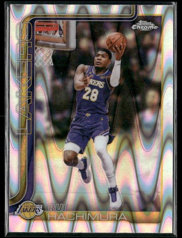 2025-26 Topps Chrome Update #107 Rui Hachimura RayWave Refractor