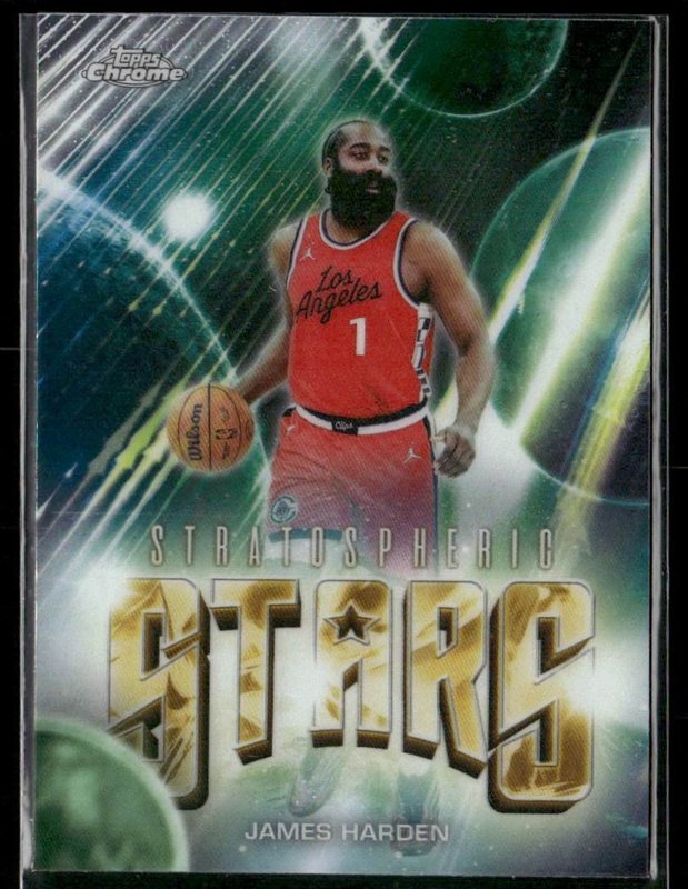 2025-26 Topps Chrome Update #ST-15 James Harden Stratospheric Stars
