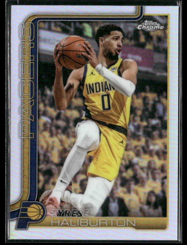 2025-26 Topps Chrome Update #18 Tyrese Haliburton Refractor