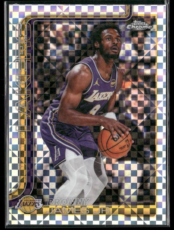 2025-26 Topps Chrome Update #103 Bronny James Jr. X-Fractor